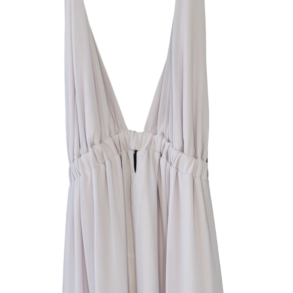 Show Me Your MuMu Luna Halter Maxi Dress Lavender Small Chiffon Flowy Boho - Picture 10 of 12